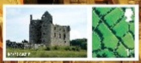 2009 GB - LS58 - "Castles of N. Ireland" Smiler Single+Label MNH